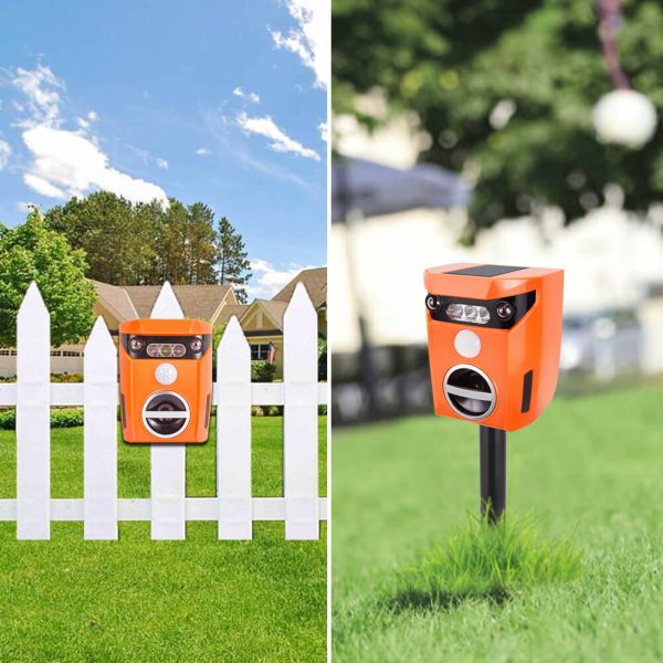 Squirrel Deterrent Scarecrow Ultrasonic Animal RepellerChina Factory