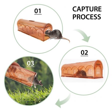 CaptSure 2019 Humane Smart Indoor/Outdoor Mouse Trap for Small