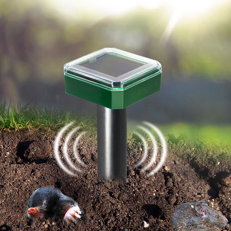 solar powered mole repeller