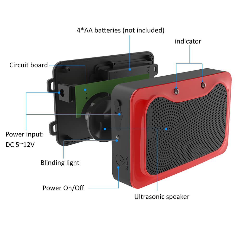 battery operated ultrasonic pest repeller