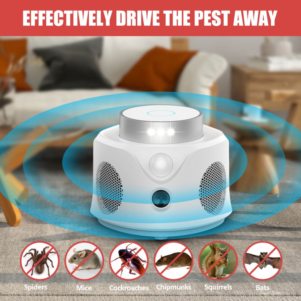 Ultraosnic pest repeller with PIR Sensor-1