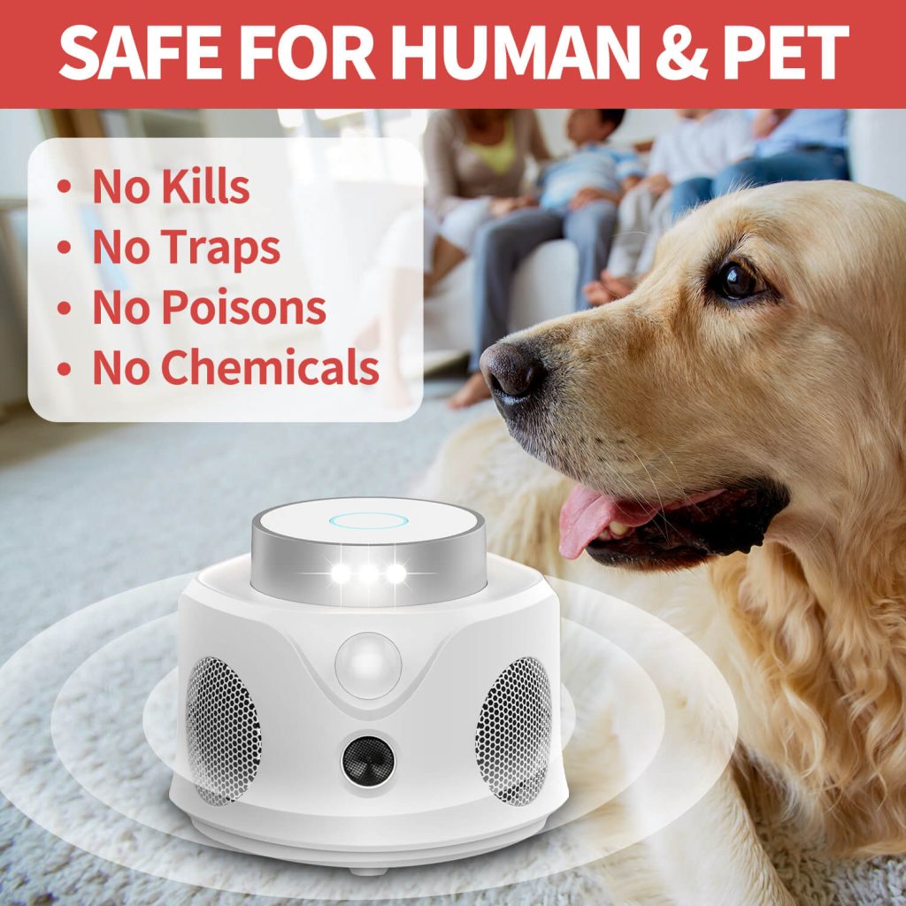 Ultraosnic pest repeller with PIR Sensor-6