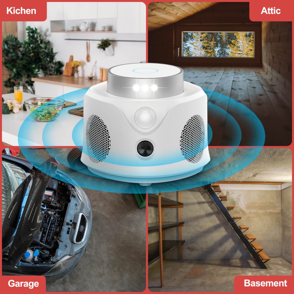 Ultraosnic pest repeller with PIR Sensor-7