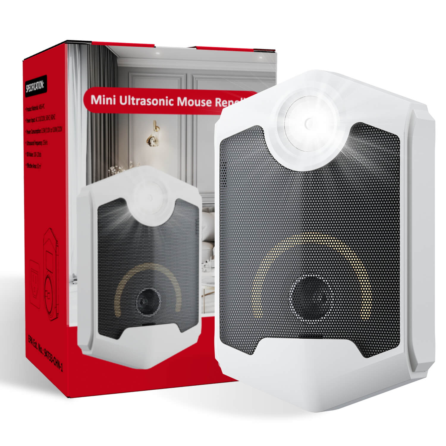Plug-in Ultrasonic Pest Repellent (UR05B) - x-pest