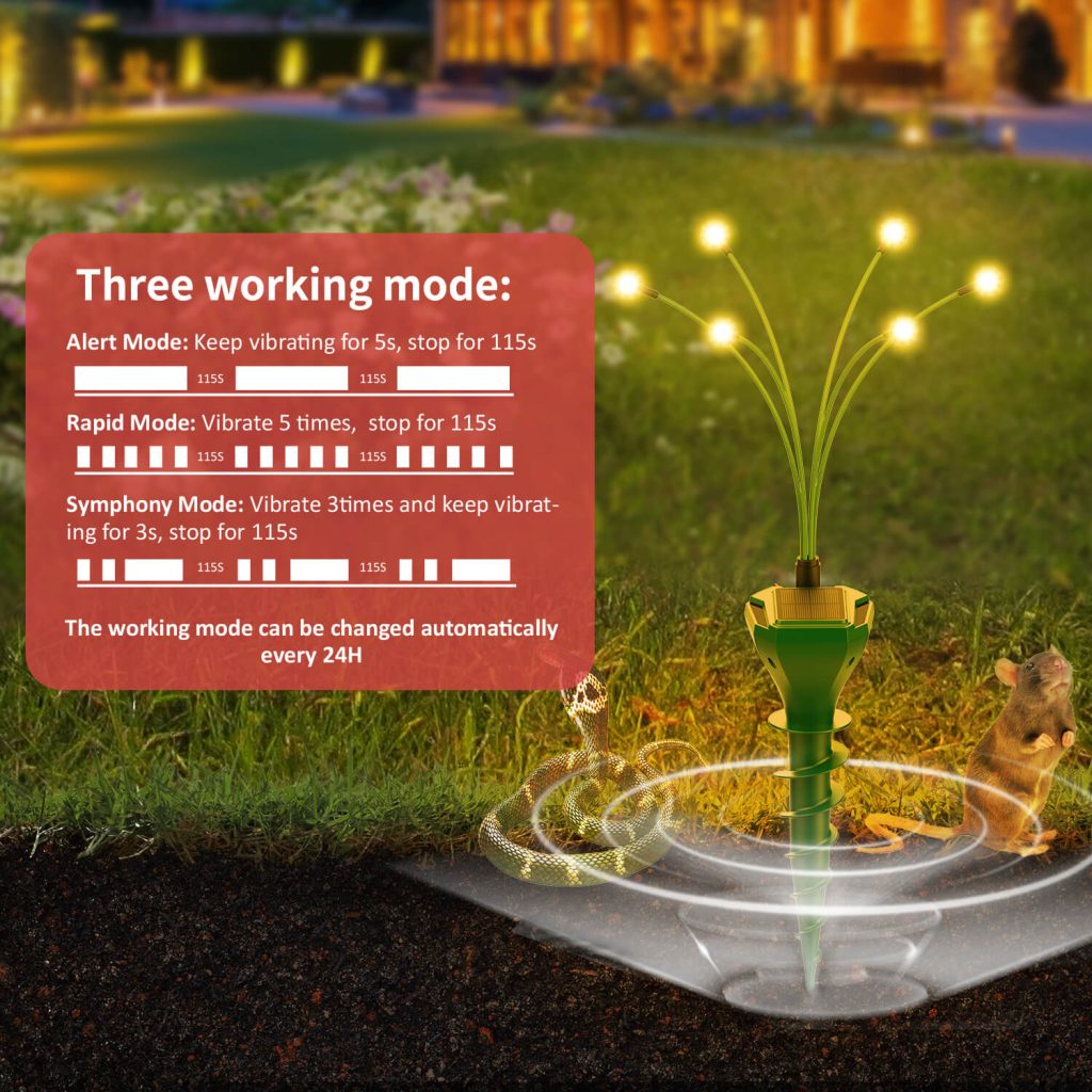 Solar Mole and Groundhog Repellent-8